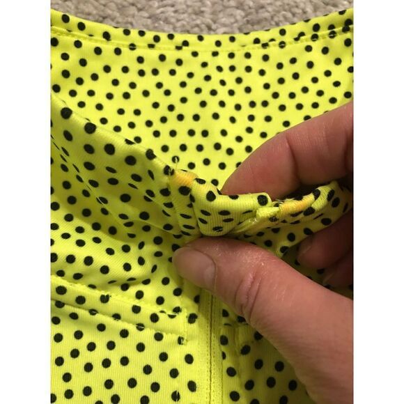 Nike Dri-Fit Hyper Warm 1/2 Zip Polka Dot Long-sleeves Neon Athletic Top XS - Picture 5 of 16